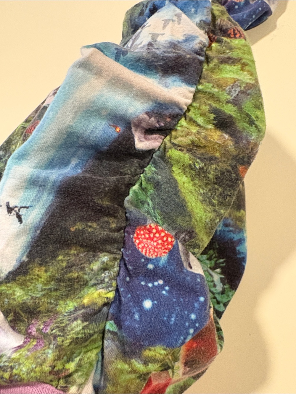 Molo Long Sleeve Unicorn Forest Tee in Blue, Green, Purple - Picture 4 of 4